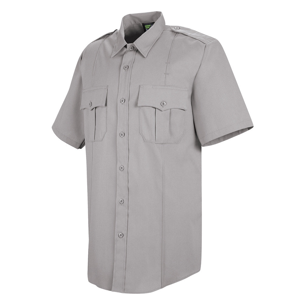 Horace Small New Dimension Stretch Poplin Short Sleeve Shirt HS1209 - Grey-eSafety Supplies, Inc