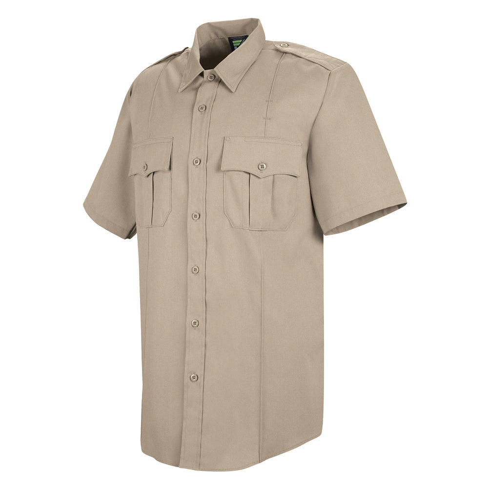 Horace Small New Dimension Stretch Poplin Short Sleeve Shirt HS1211 - Silver Tan-eSafety Supplies, Inc