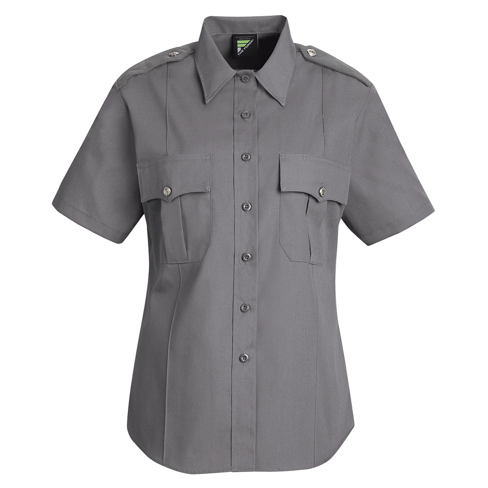 Horace Small New Dimension Stretch Poplin Short Sleeve Shirt HS1267 - Grey-eSafety Supplies, Inc
