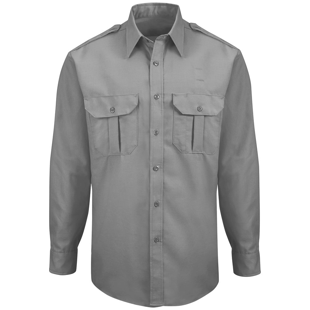 Horace Small New Dimension Ripstop Long Sleeve Shirt HS13GY - Grey-eSafety Supplies, Inc