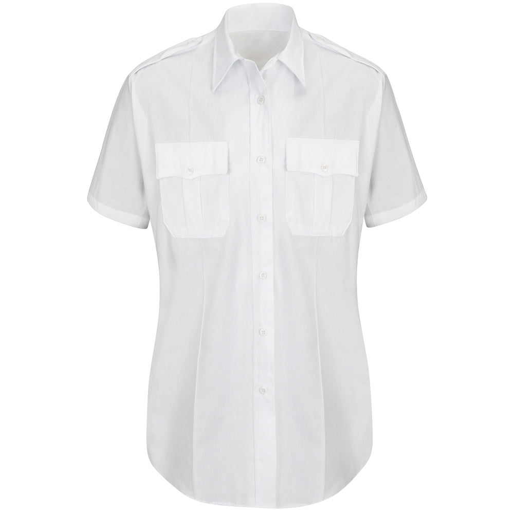 Horace Small New Dimension Plus Short Sleeve Poplin Shirt HS1531 - White-eSafety Supplies, Inc