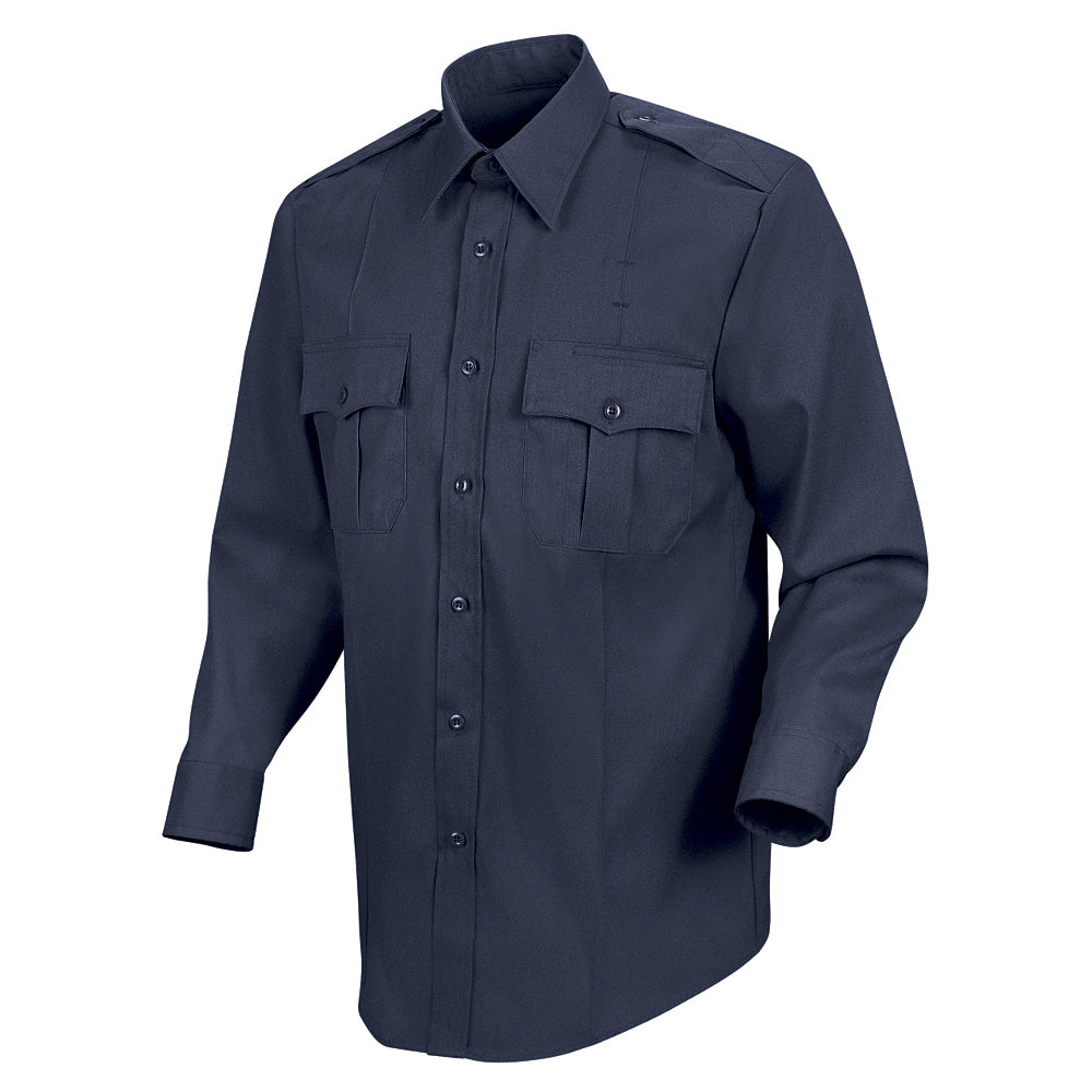 Horace Small 100% Cotton Button-Front Shirt HS1714 - Dark Navy-eSafety Supplies, Inc