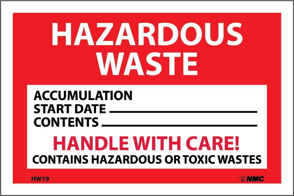 Hazardous Waste Handle With Care Hazmat Label - Pack of 25-eSafety Supplies, Inc