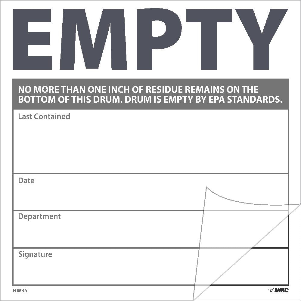 Empty Self-Laminating Label-eSafety Supplies, Inc
