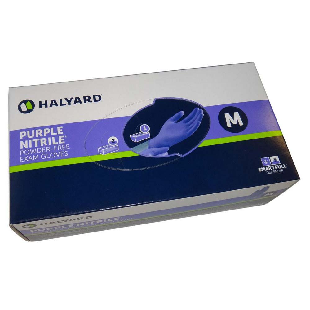 Halyard / Kimberly-Clark - Purple Nitrile Medical Exam Powder Free Gloves - Box