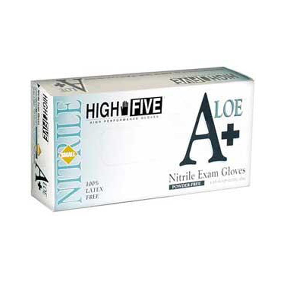 High Five - A+ Aloe Nitrile Exam Glove-eSafety Supplies, Inc