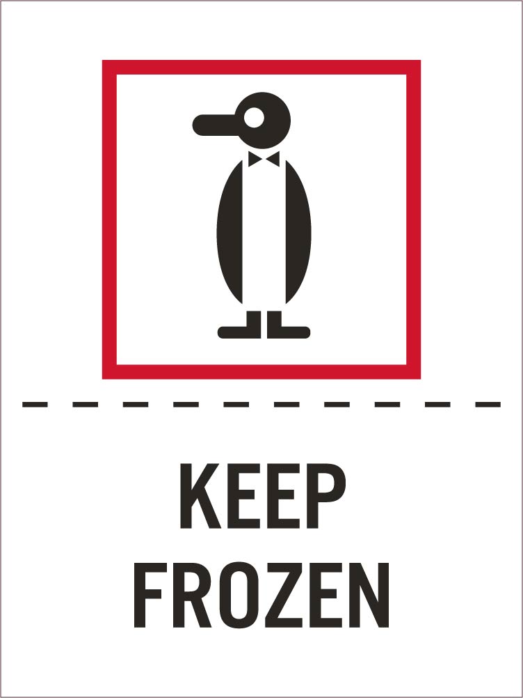 Keep Frozen Label - Roll-eSafety Supplies, Inc