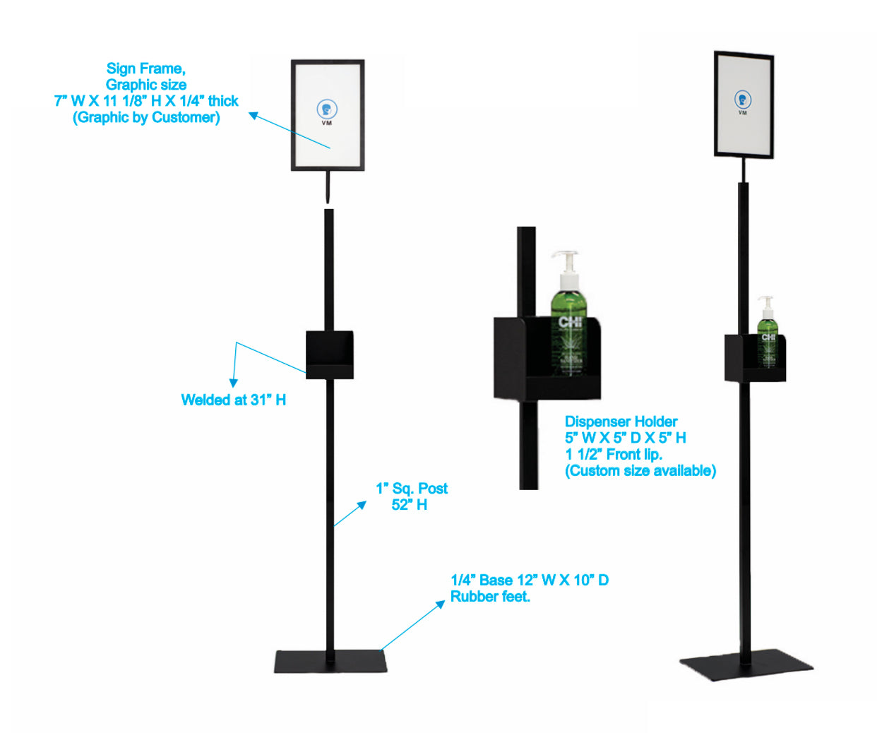 Hand Sanitizer Stand-eSafety Supplies, Inc