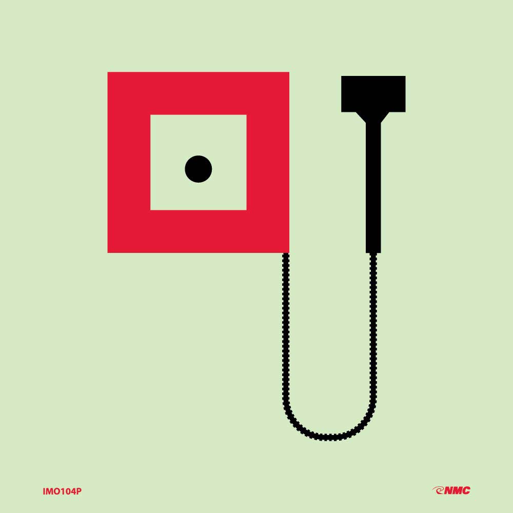 Symbol Manually Operated Call Point Imo Label-eSafety Supplies, Inc