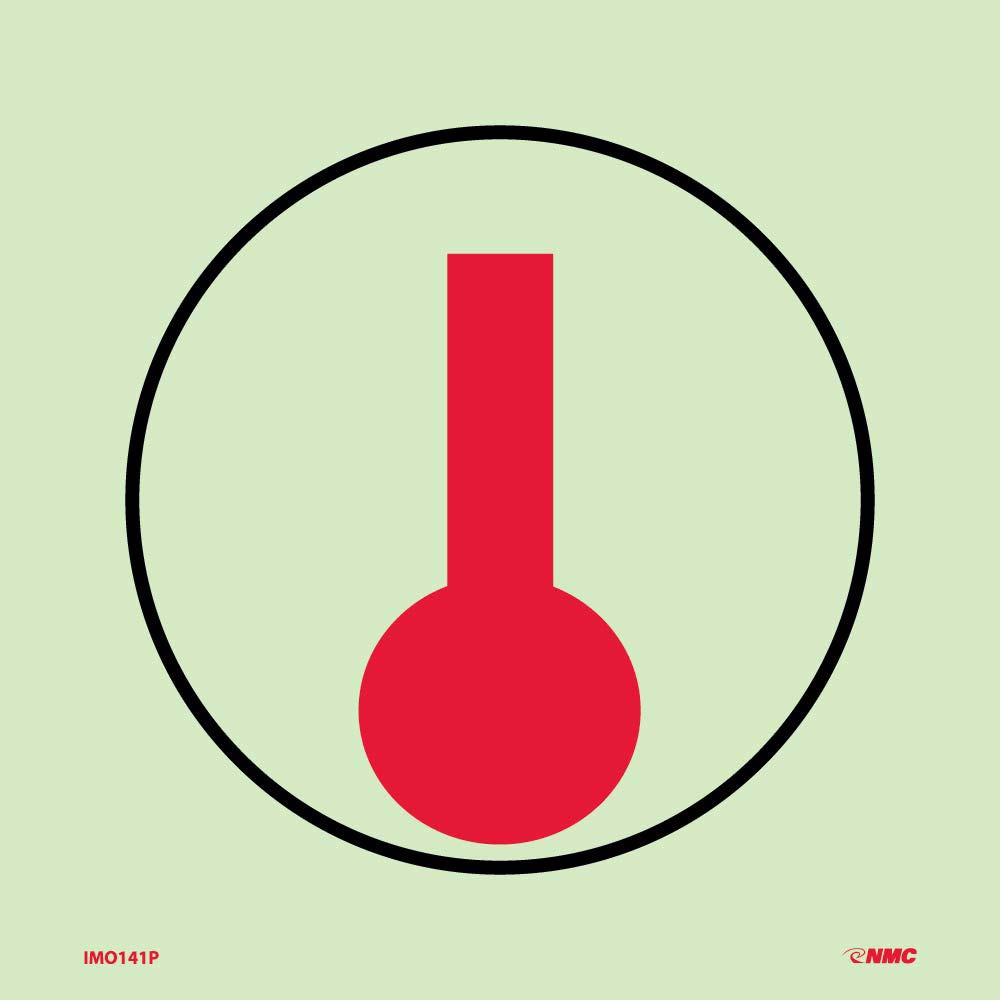 Symbol Heat Detector Imo Label-eSafety Supplies, Inc