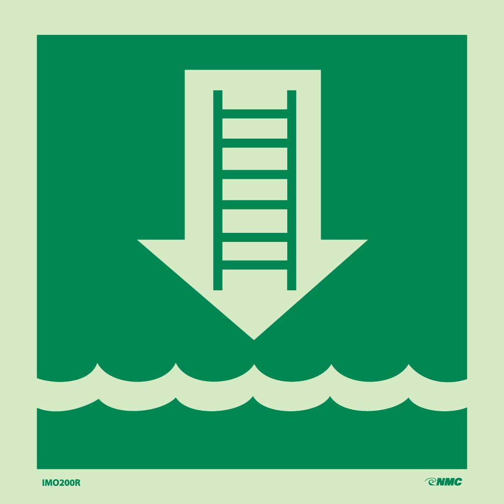 International Marine Organization Embarkation Ladder Sign-eSafety Supplies, Inc