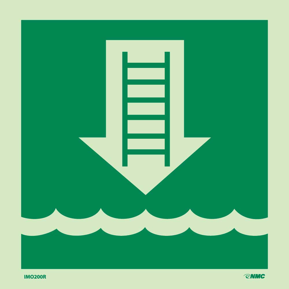 International Marine Organization Embarkation Ladder Sign-eSafety Supplies, Inc