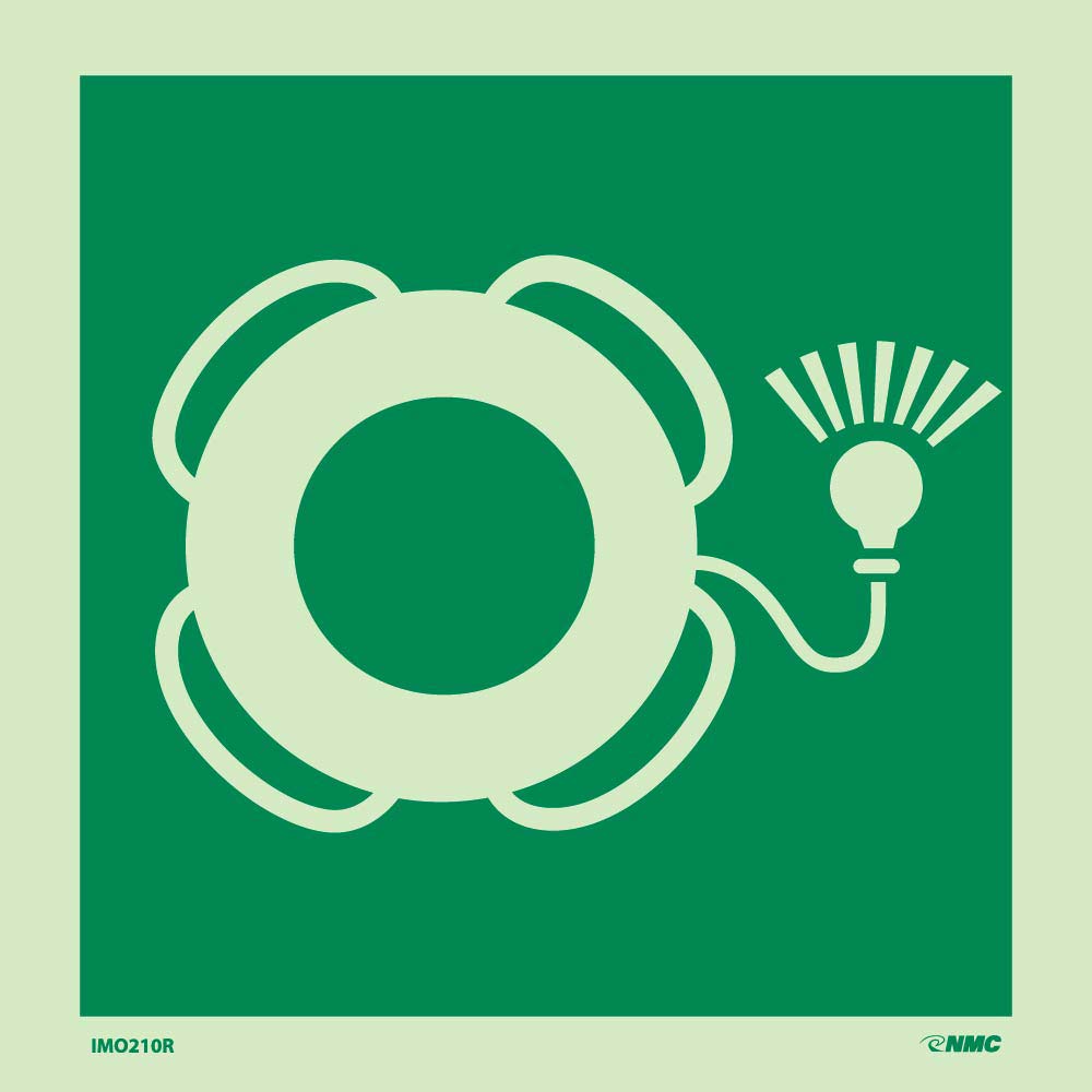 Symbol Life Buoy With Light Imo Label-eSafety Supplies, Inc