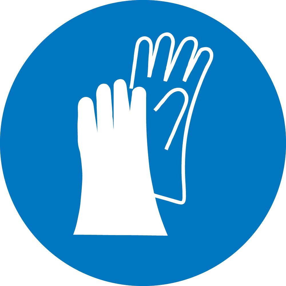 Wear Hand Protection Iso Label - 10 Pack-eSafety Supplies, Inc