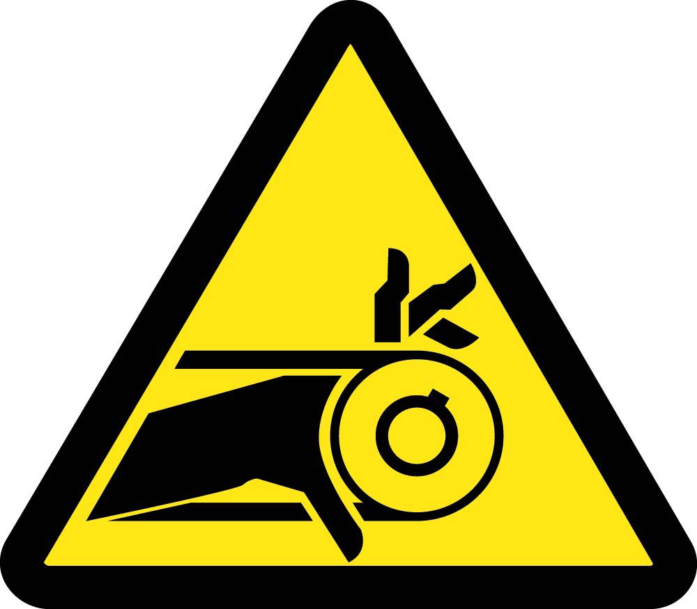 Belt Drive Entanglement Hazard Iso Label - 10 Pack-eSafety Supplies, Inc
