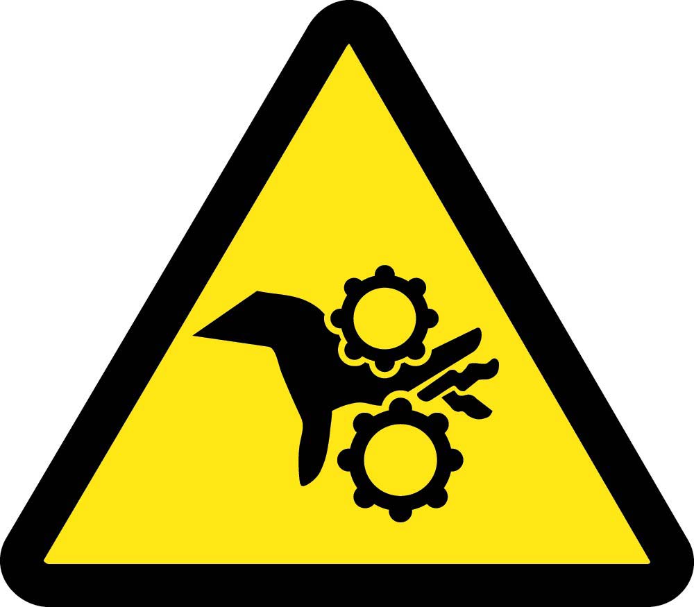 Gear Entanglement Hazard Iso Label - 10 Pack-eSafety Supplies, Inc