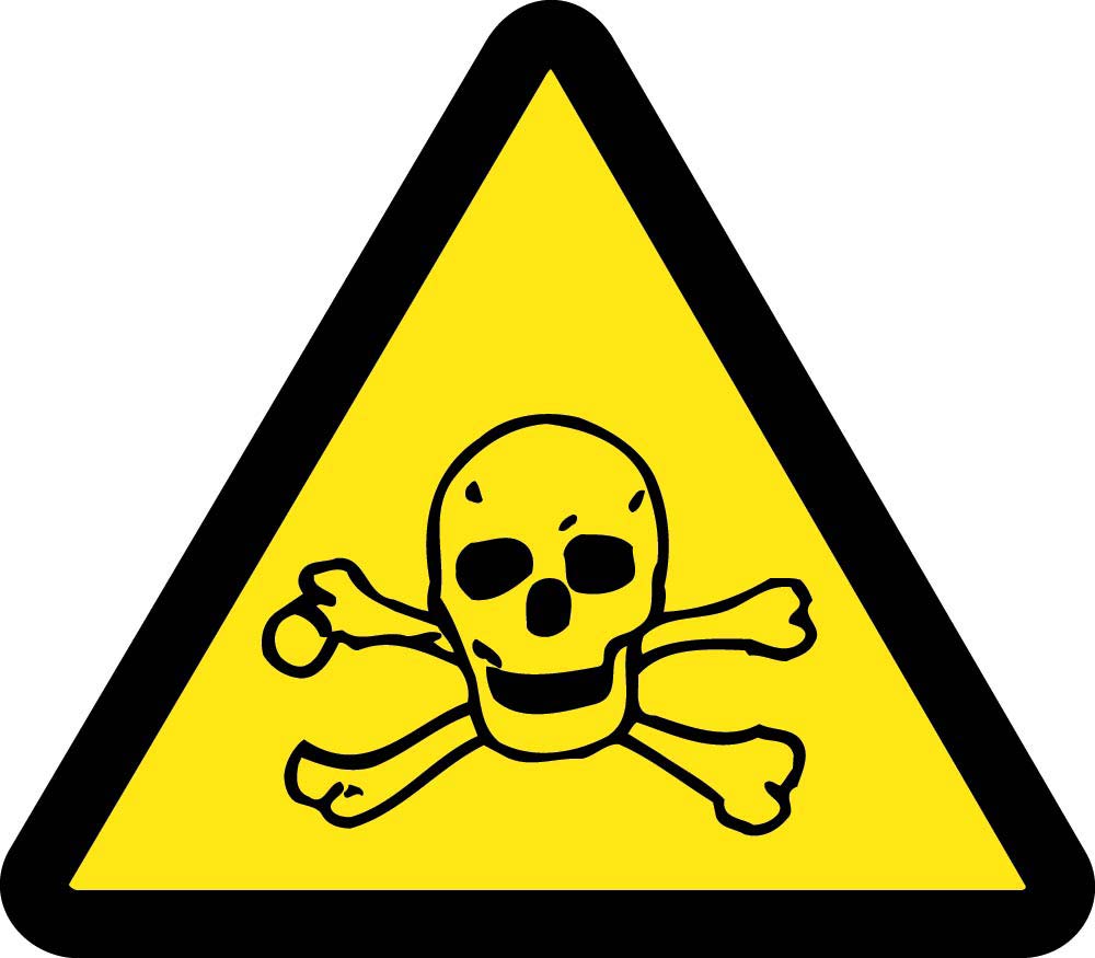 Graphic Toxic Hazard Iso Label - 10 Pack-eSafety Supplies, Inc