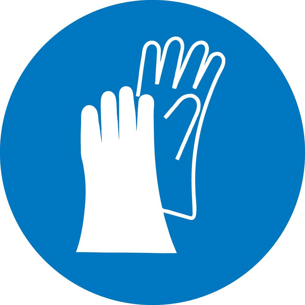Wear Hand Protection Iso Label - 5 Pack-eSafety Supplies, Inc