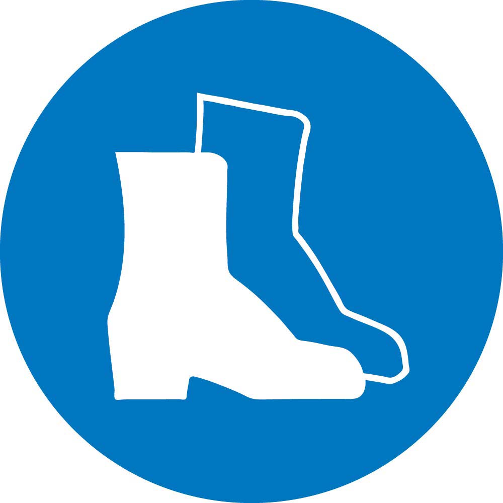 Wear Foot Protection Iso Label - 5 Pack-eSafety Supplies, Inc