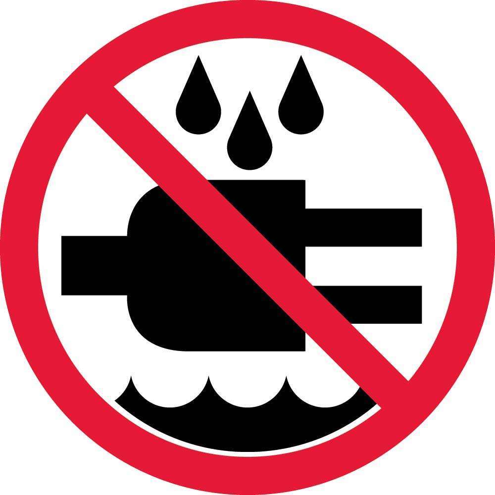 Graphic Do Not Expose To Water Iso Label - 5 Pack-eSafety Supplies, Inc