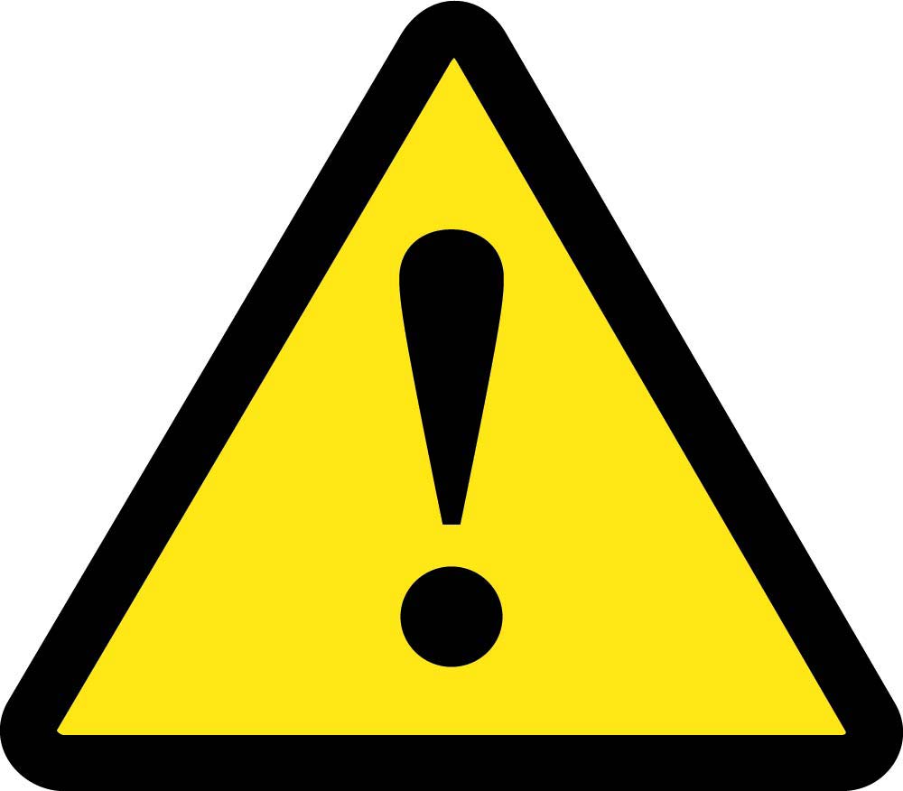 General Warning Hazard Iso Label - 5 Pack-eSafety Supplies, Inc