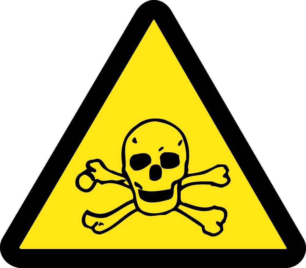 Graphic Toxic Hazard Iso Label - 5 Pack-eSafety Supplies, Inc
