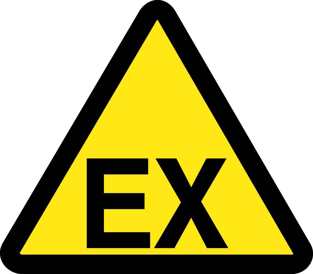 Graphic Explosive Atmosphere Hazard Iso Label - 5 Pack-eSafety Supplies, Inc