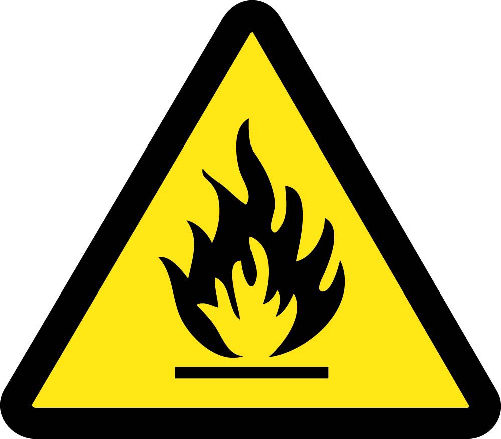 Graphic Fire Hazard Iso Label - 5 Pack-eSafety Supplies, Inc