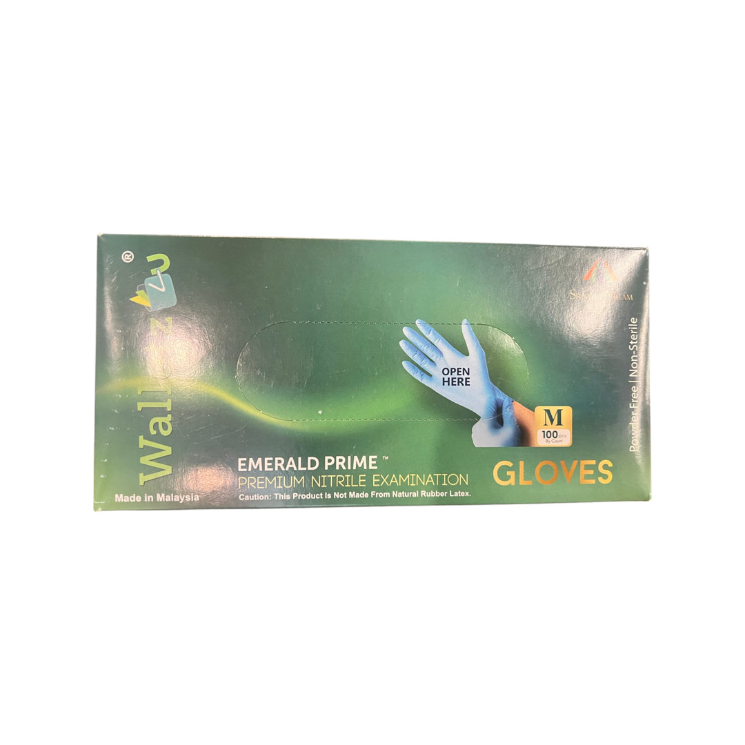 Walletz Emerald Nitrile Exam Powder-Free Glove-eSafety Supplies, Inc