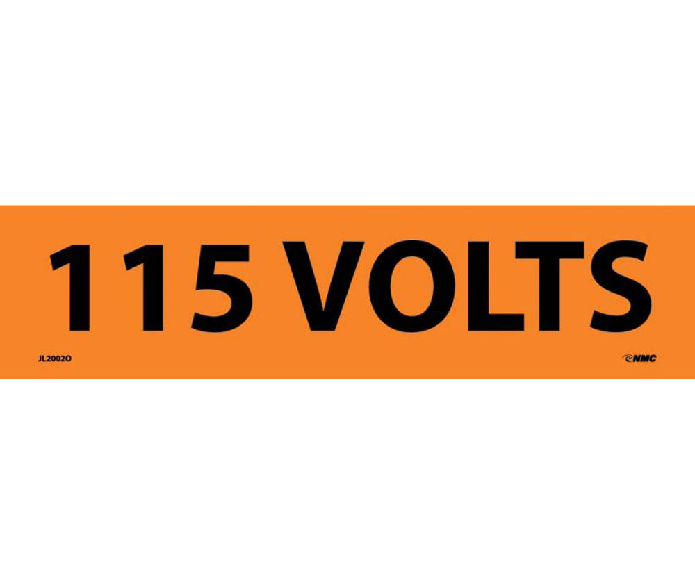 115 Volts Electrical Marker - Roll-eSafety Supplies, Inc