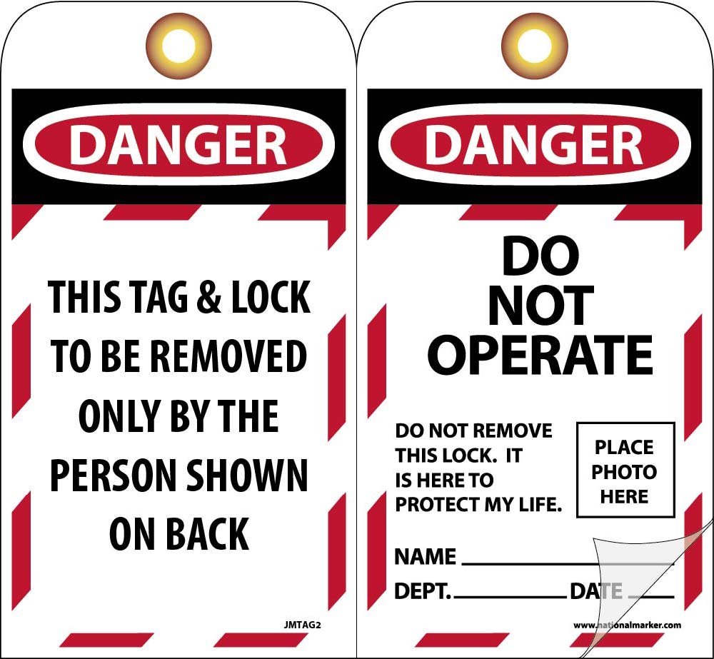 Danger Do Not Operate Do Not Remove This Lock Tag - 10 Pack-eSafety Supplies, Inc