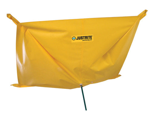 Justrite 7' X 7' Yellow PVC Ceiling Leak Diverter - JTR28304-eSafety Supplies, Inc