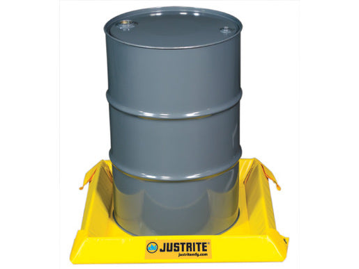 Justrite 2' X 2' X 4" Yellow PVC Coated Fabric Maintenance Spill Berm - JTR28400-eSafety Supplies, Inc