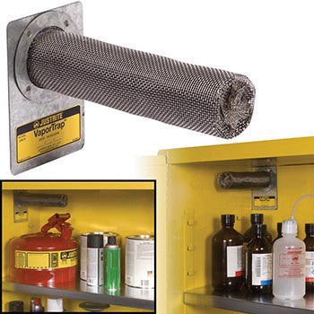 Justrite 2 1/4" X 8 3/4" VaporTrap Stainless Steel Activated Carbon Filter-eSafety Supplies, Inc