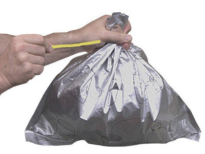 Justrite 20" X 18" Gray LDPE Disposable Bucket Liner With Twist Ties-eSafety Supplies, Inc