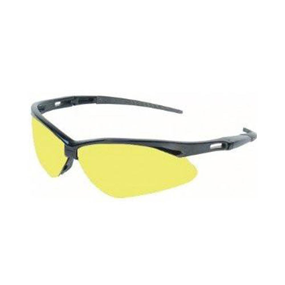Jackson Nemesis Safety Glasses Black Frame Amber Lens-eSafety Supplies, Inc