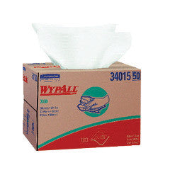 Kimberly-Clark Professional* WYPALL* X60 TERI 12 1/2" X 16 4/5" White HYDROKNIT* Wiper