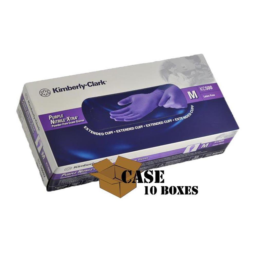 Kimberly-Clark Purple Nitrile Medical Exam Gloves X-TRA - Case-eSafety Supplies, Inc