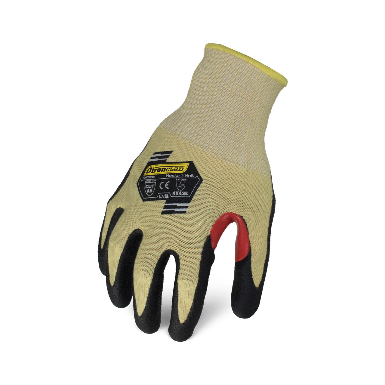 Ironclad Command™ A5 Foam Nitrile Yellow/Black-eSafety Supplies, Inc