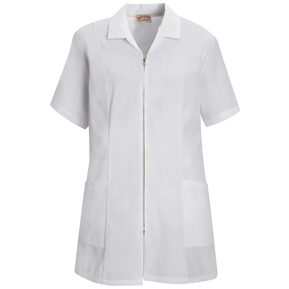 Red Kap Women's Zip-front Smock KP43 - White-eSafety Supplies, Inc