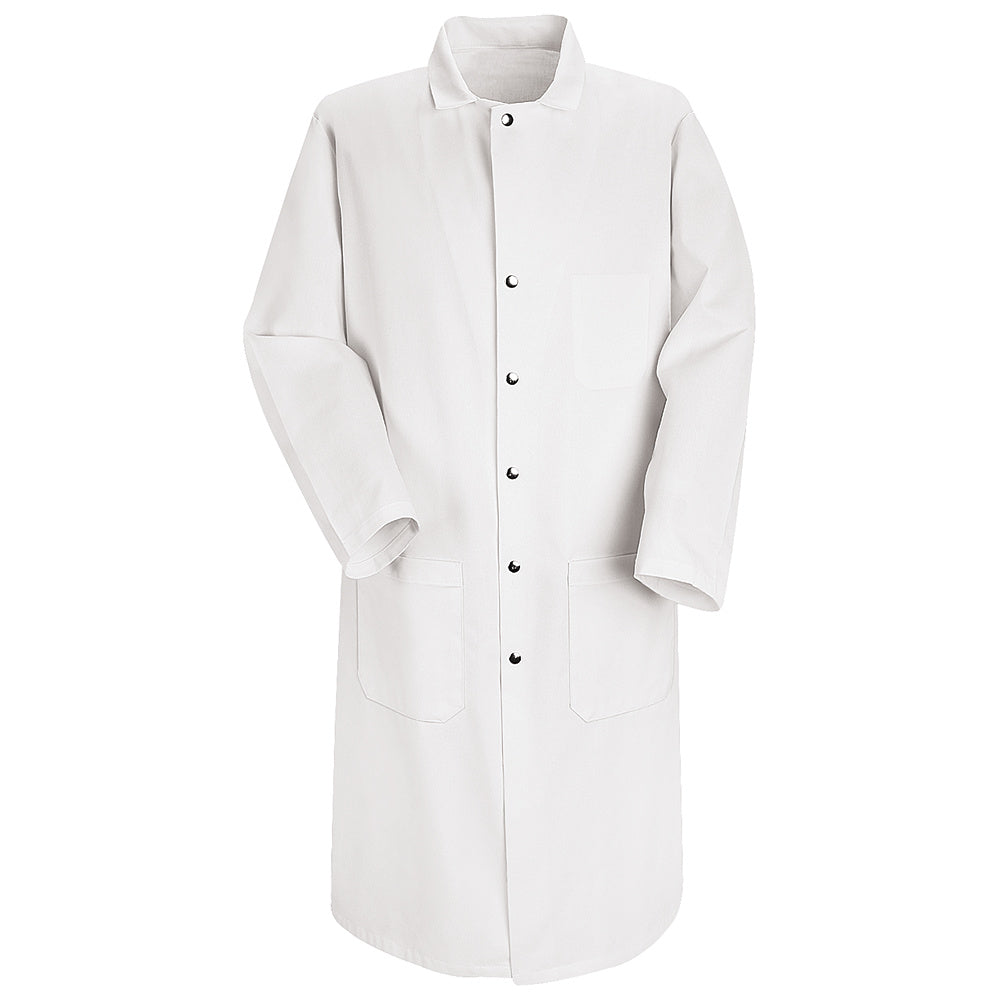 Red Kap Full Cut Butcher Coat KT50 - White-eSafety Supplies, Inc