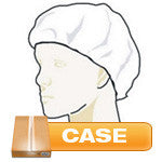 Life Guard - White Bouffant Caps 21" - Case-eSafety Supplies, Inc