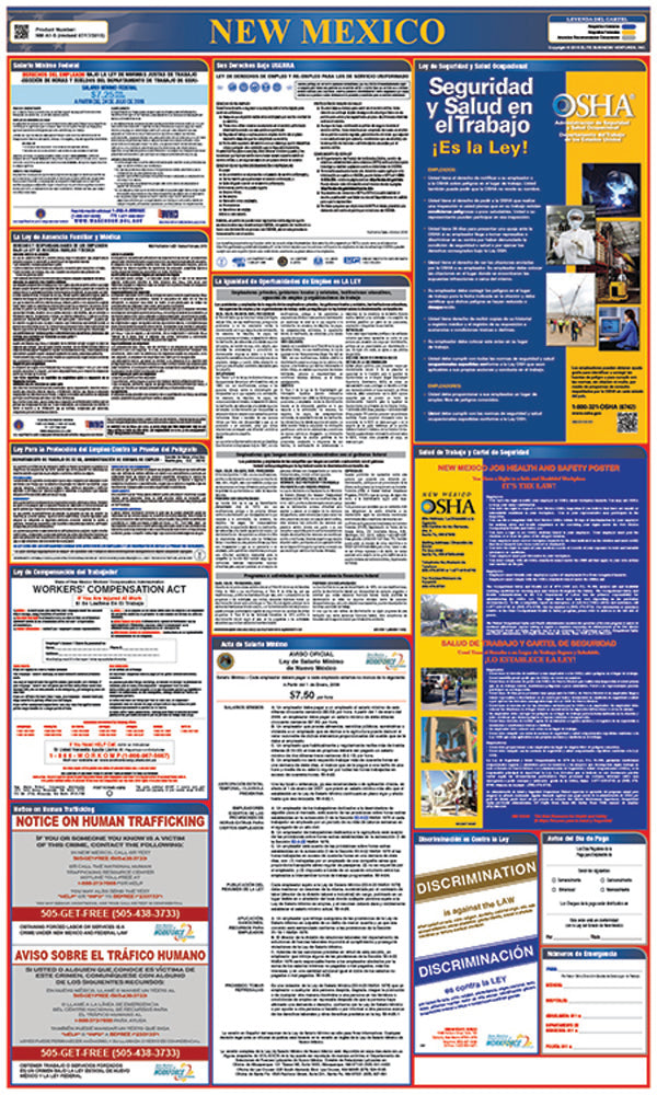 Spanish Labor Law Posters-eSafety Supplies, Inc
