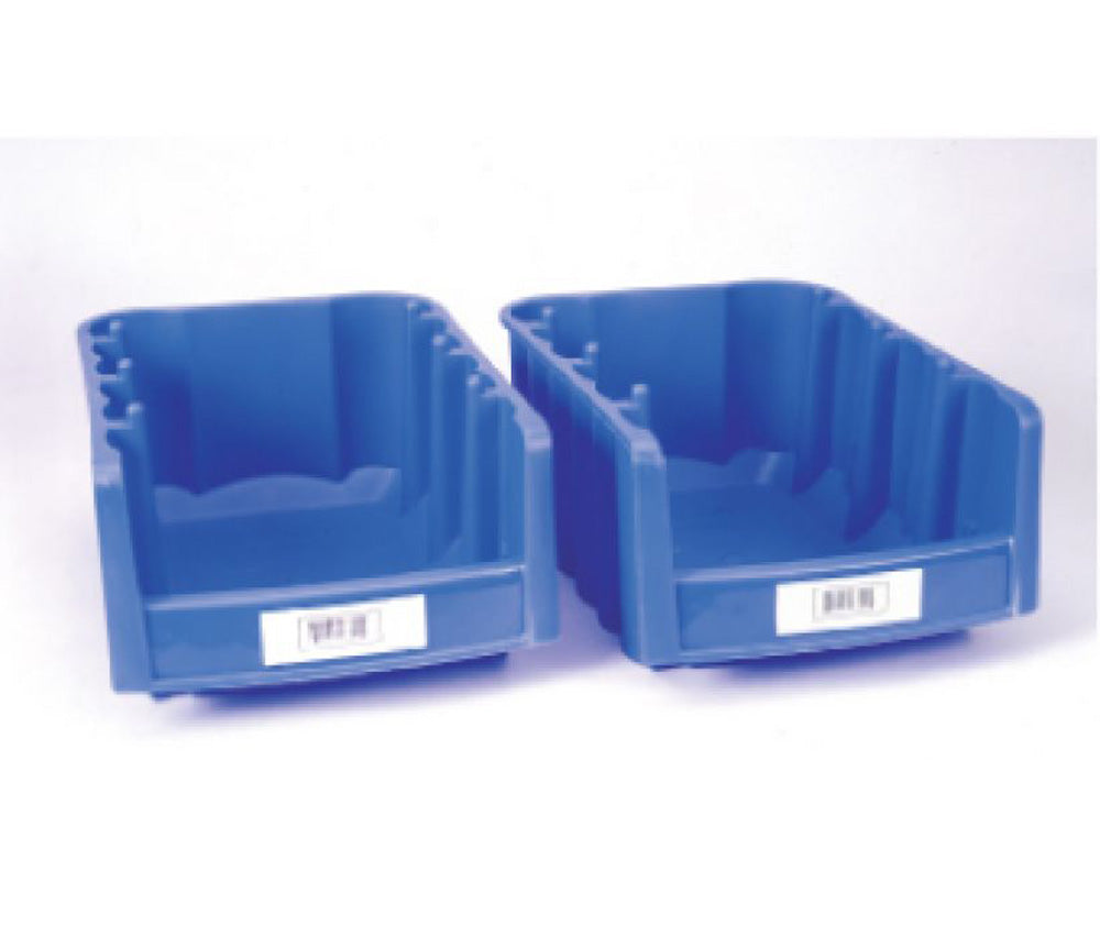 Bin Label Holder Strip,1X3, Clear Front, White Background, Self Adhesive Backing, 25/Pk - Pack of 25-eSafety Supplies, Inc