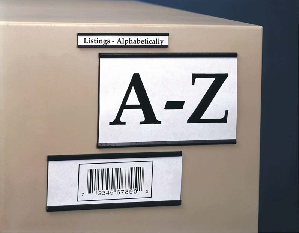 Magnetic Channel Label Holders, 2X6, .060 Thick, 25/Pk - Pack of 100-eSafety Supplies, Inc