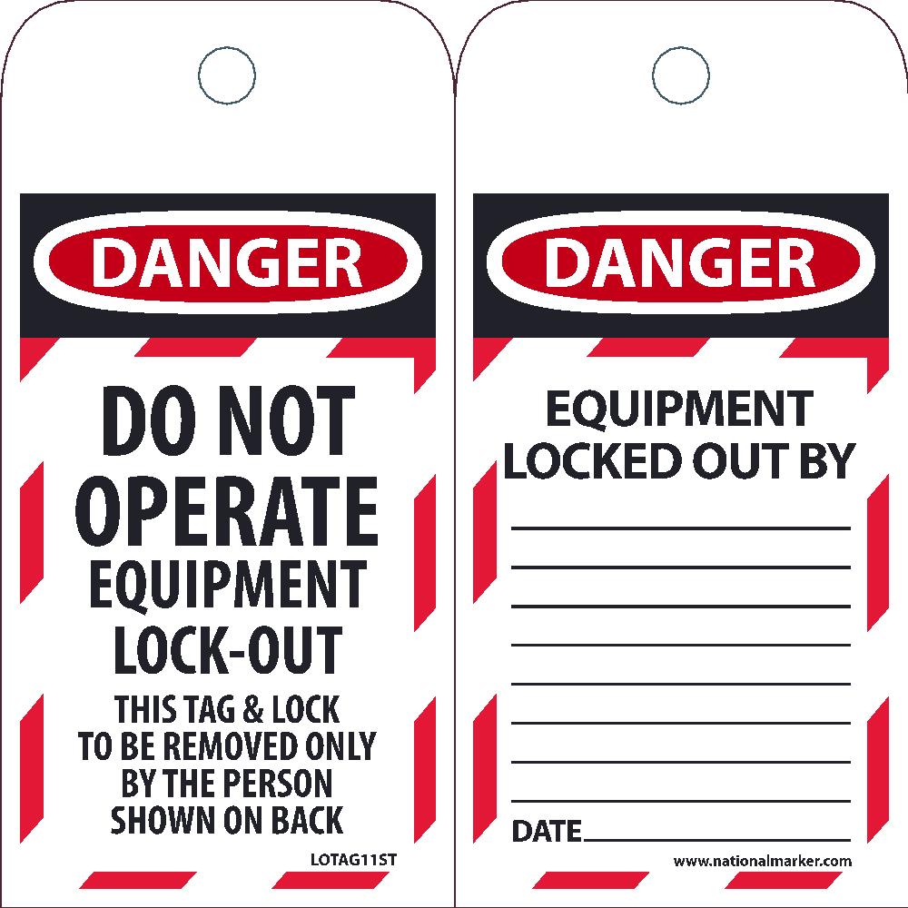 Danger Do Not Operate Equipment Tag - Pack of 25-eSafety Supplies, Inc