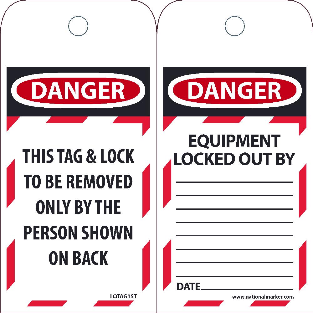Danger This Tag & Lock To Be Removed Onl - Pack of 25-eSafety Supplies, Inc
