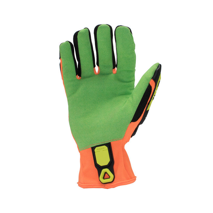 Ironclad KONG® LPI Open Cuff A4 IVE™ Glove Orange/Green-eSafety Supplies, Inc