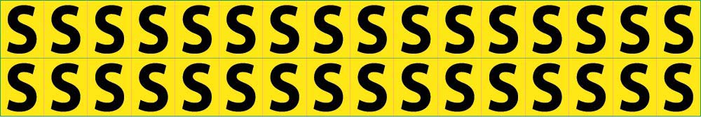 Self-Adhesive Letters 5/8" A-Z-eSafety Supplies, Inc