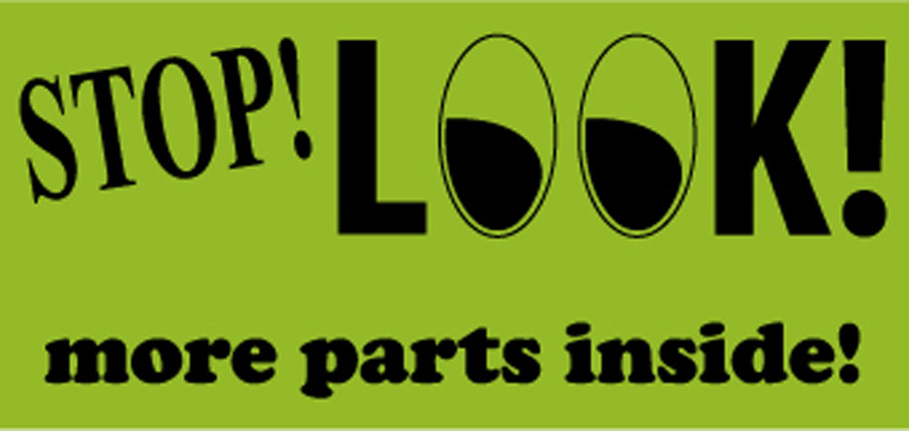 Labels, Stop..Look..., 2 X 4 1/4, Ps Paper, 500/Rl - Roll-eSafety Supplies, Inc